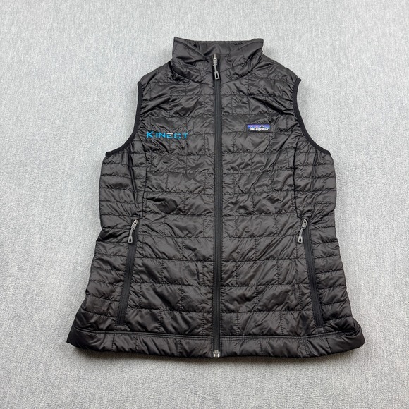 Patagonia Vest Womens Small Black Nano Puff Puffer Primaloft Packable Logo 84247 - Picture 1 of 13